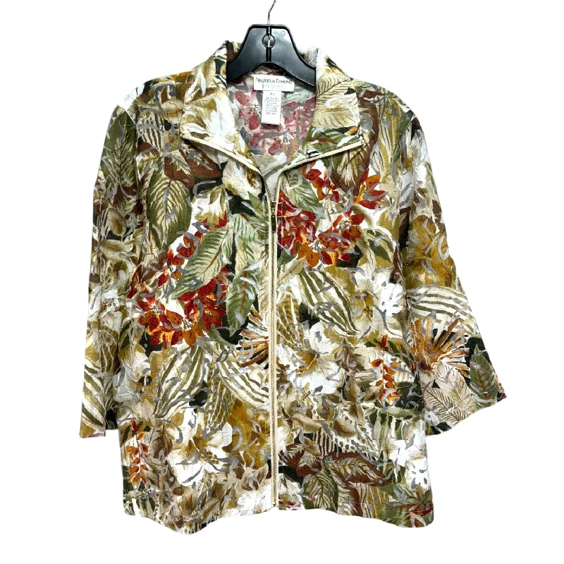 Men's breathable hiking jacket-Jacket Other By Draper’s & Damon’s In Floral Print, Size: Petite   S