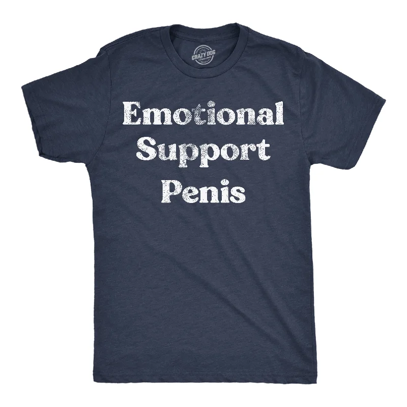 Men's sporty casual wear t-shirt-Emotional Support Penis Men's T Shirt