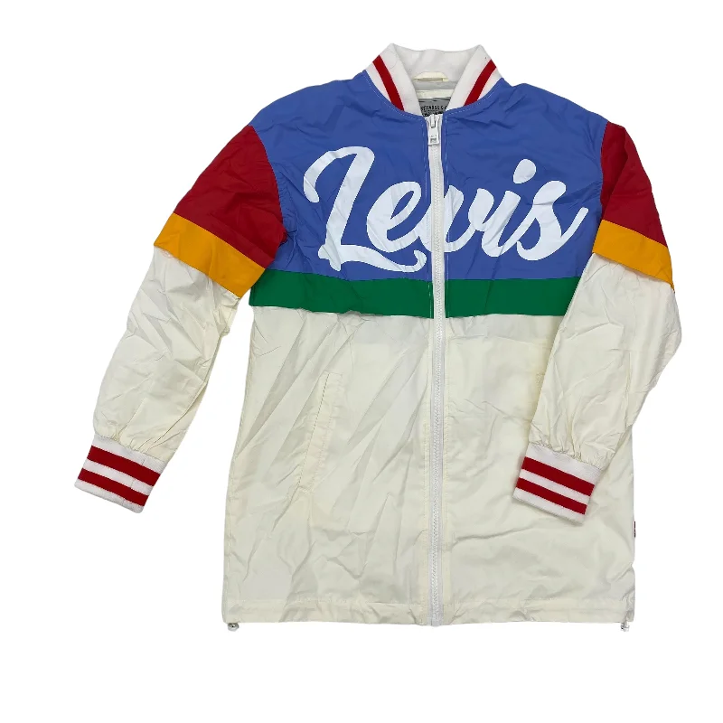 Men's sporty raincoat-Multi-Color JACKET WINDBREAKER by LEVIS Size:8