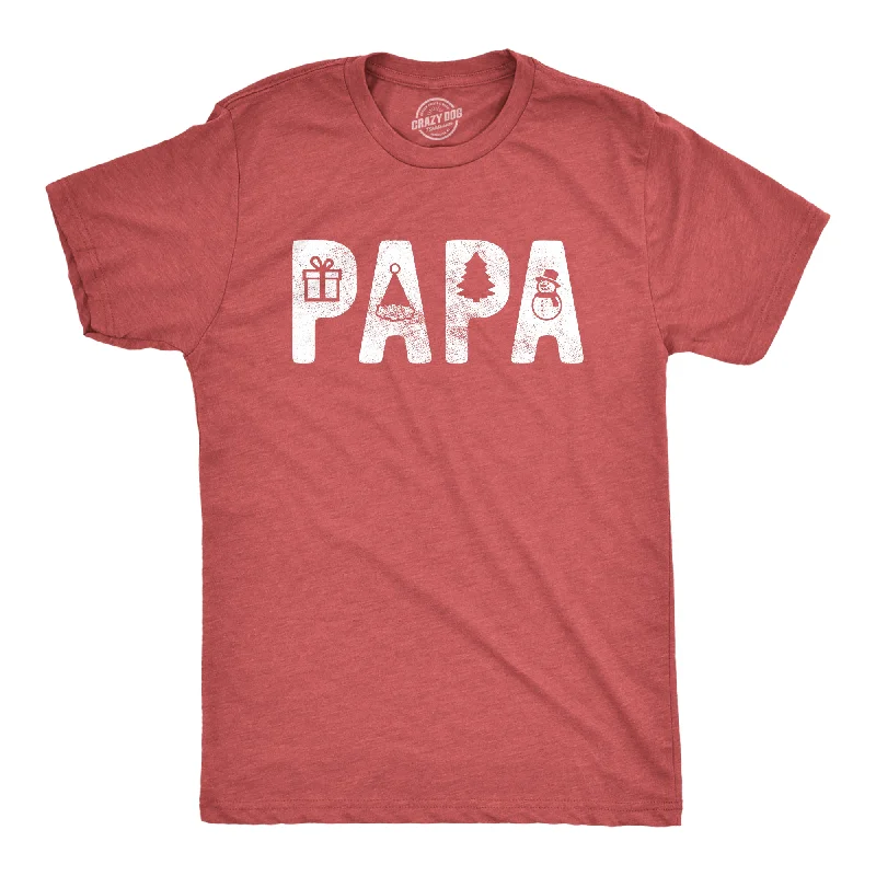 Men's high-performance fabric t-shirt-Papa Christmas Men's T Shirt