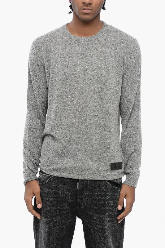 Men's training sweater-Dondup Soft Fabric Crew-Neck Sweater With Logo Detail