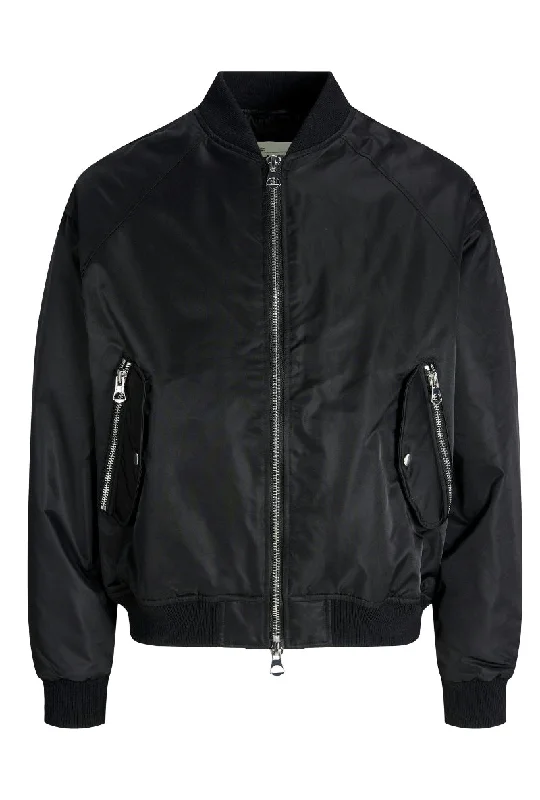 Men's gym performance jacket-JACK AND JONES REFLEX BOMBER JACKET