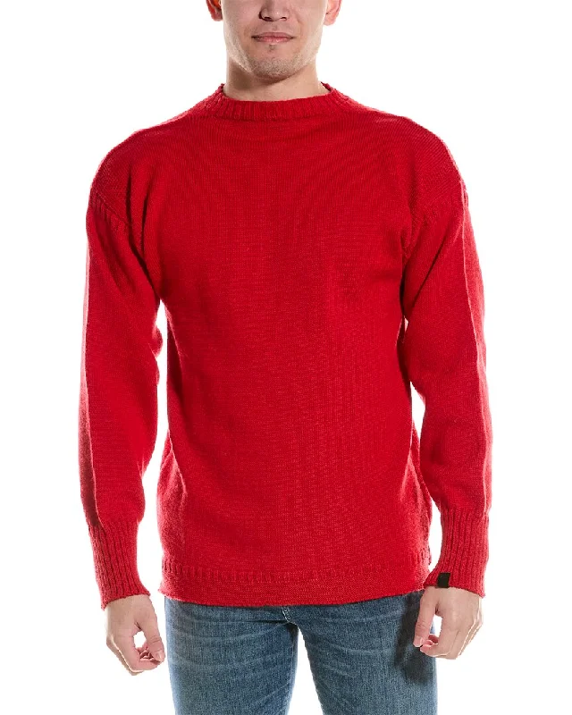 Men's hemp sweater-rag & bone The Guernsey Wool Mock Neck Sweater