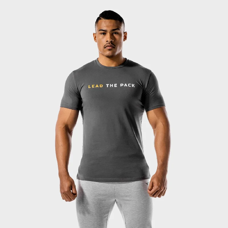 Men's sporty casual wear t-shirt-The Pack Muscle Tee - Grey