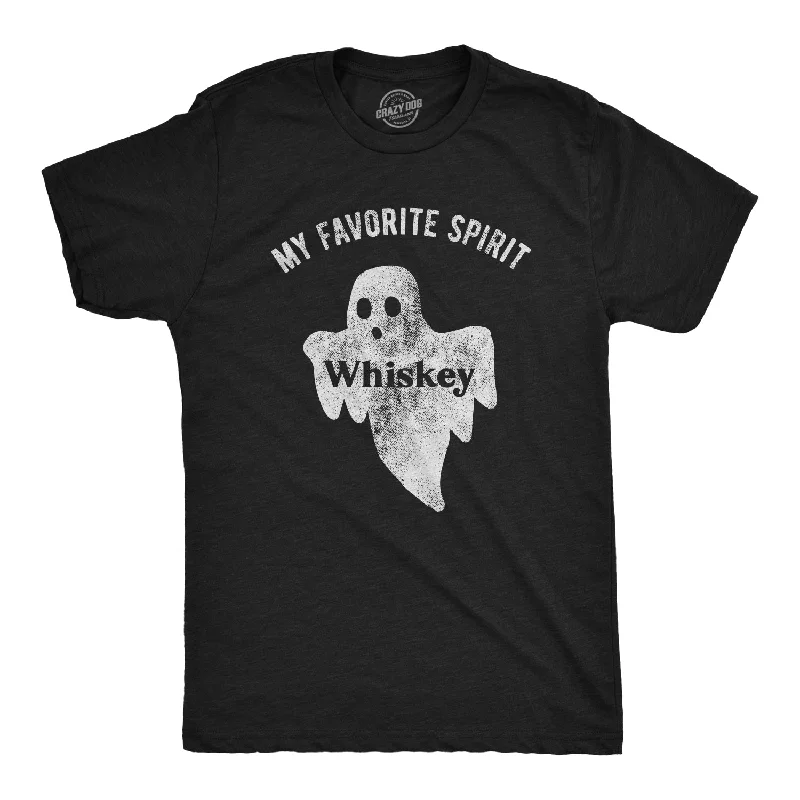 Men's sporty casual wear t-shirt-My Favorite Spirit Whiskey Men's T Shirt