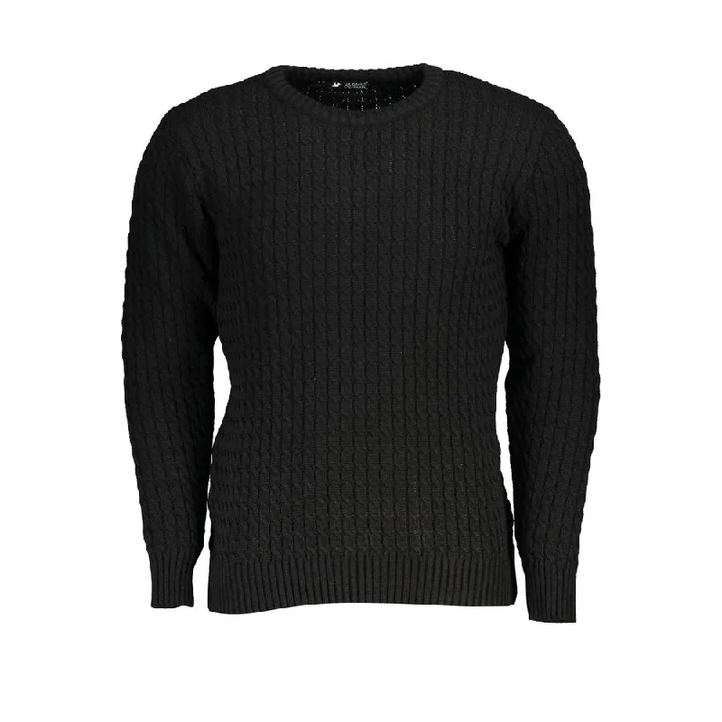 Men's plain sweater-U.S. Grand Polo Twisted Crew Neck Classic Men's Sweater