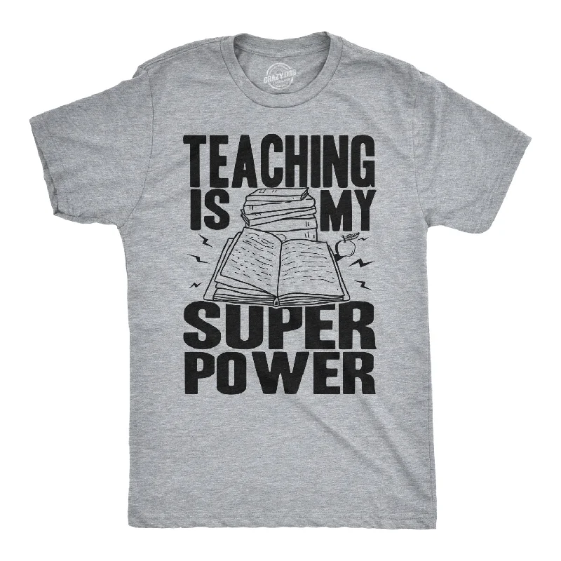 Men's relaxed fit athletic t-shirt-Teaching Is My Superpower Men's T Shirt