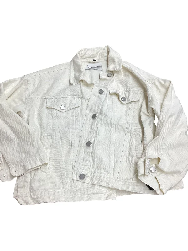 Men's high-stretch outdoor jacket-Jacket Denim By Blanknyc In White, Size: Xs