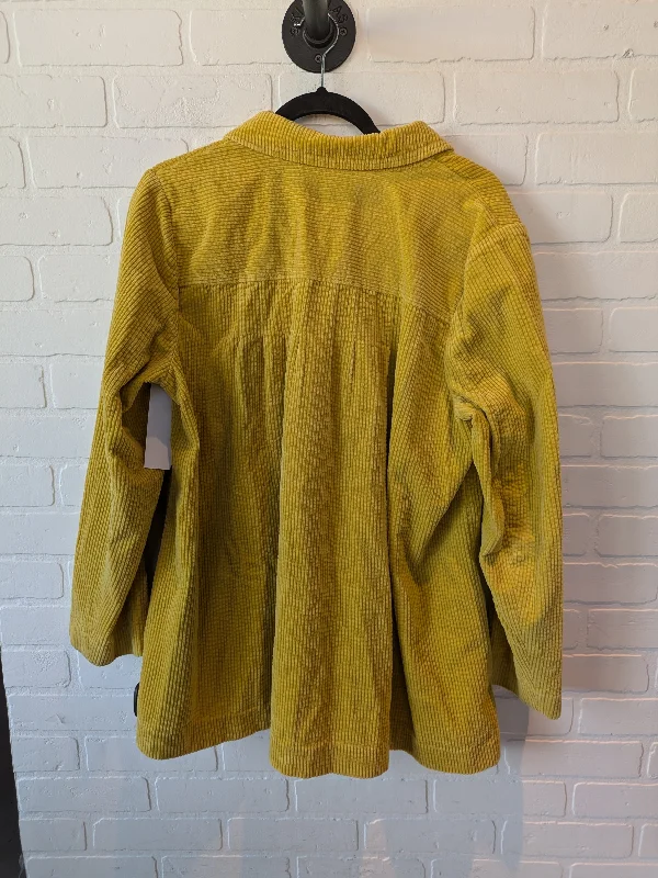 Men's lightweight running jacket-Yellow Jacket Shirt J. Jill, Size L