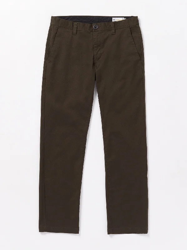 Men's comfortable office wear pants-Frickin Modern Stretch Chino Pants - Dark Brown