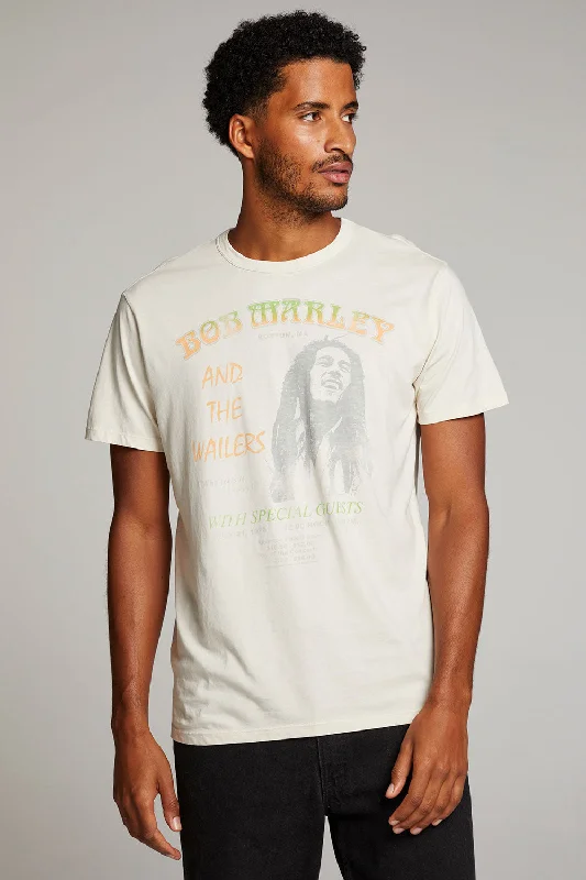 Men's durable outdoor t-shirt-Bob Marley On Stage Mens Tee