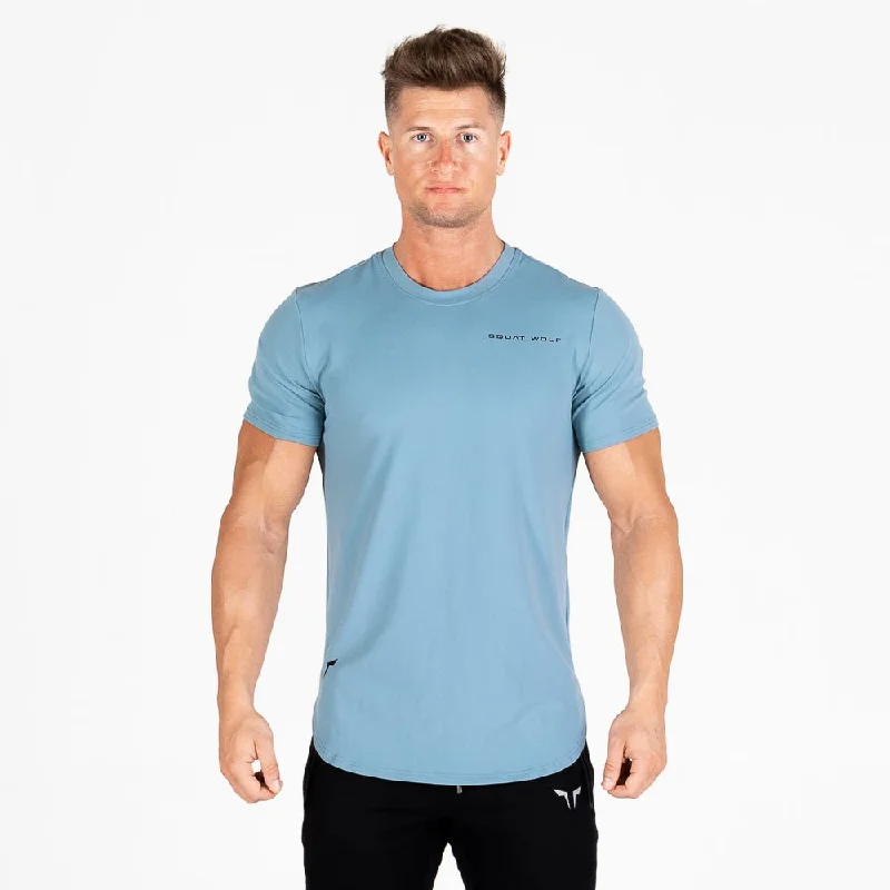 Men's weatherproof outdoor t-shirt-Razor Back Tee - Blue