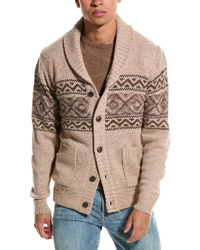 Men's ethical sweater-WEATHERPROOF VINTAGE Norwegian Cardigan