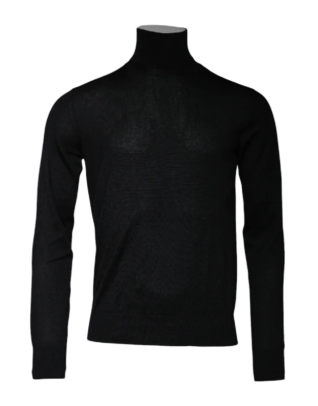 Men's heavyweight sweater-Dolce & Gabbana Cashmere Turtleneck Pullover Men's Sweater (Pre-Owned)