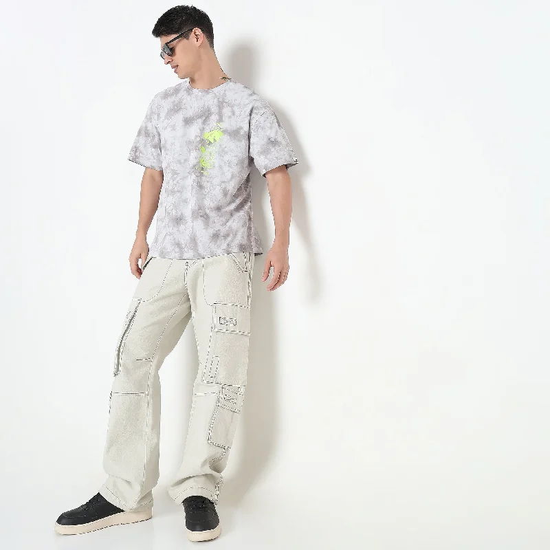 Men's high-performance fabric t-shirt-Oversize Tie - Dye T-Shirt