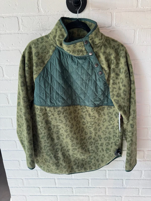 Men's functional field jacket-Jacket Fleece By J. Crew In Green, Size: S