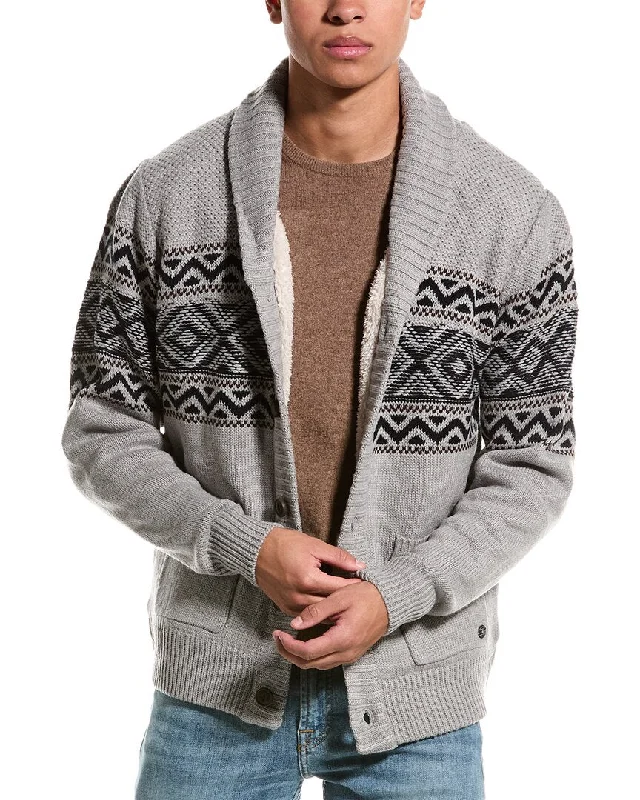 Men's designer sweater-WEATHERPROOF VINTAGE Norwegian Cardigan