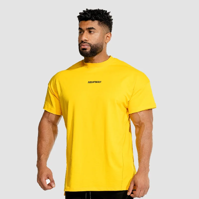 Men's modern fit t-shirt-Bodybuilding Tee - Yellow