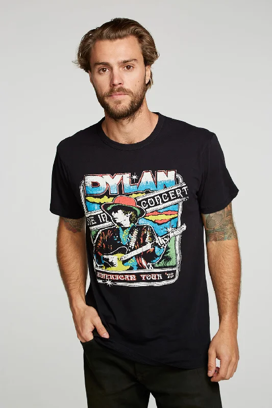 Men's fashion tech t-shirt-Bob Dylan - Live In Concert