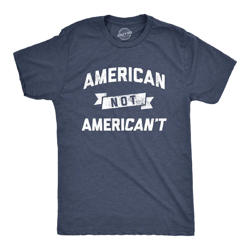 Men's antibacterial fabric t-shirt-American Not Americant Men's T Shirt