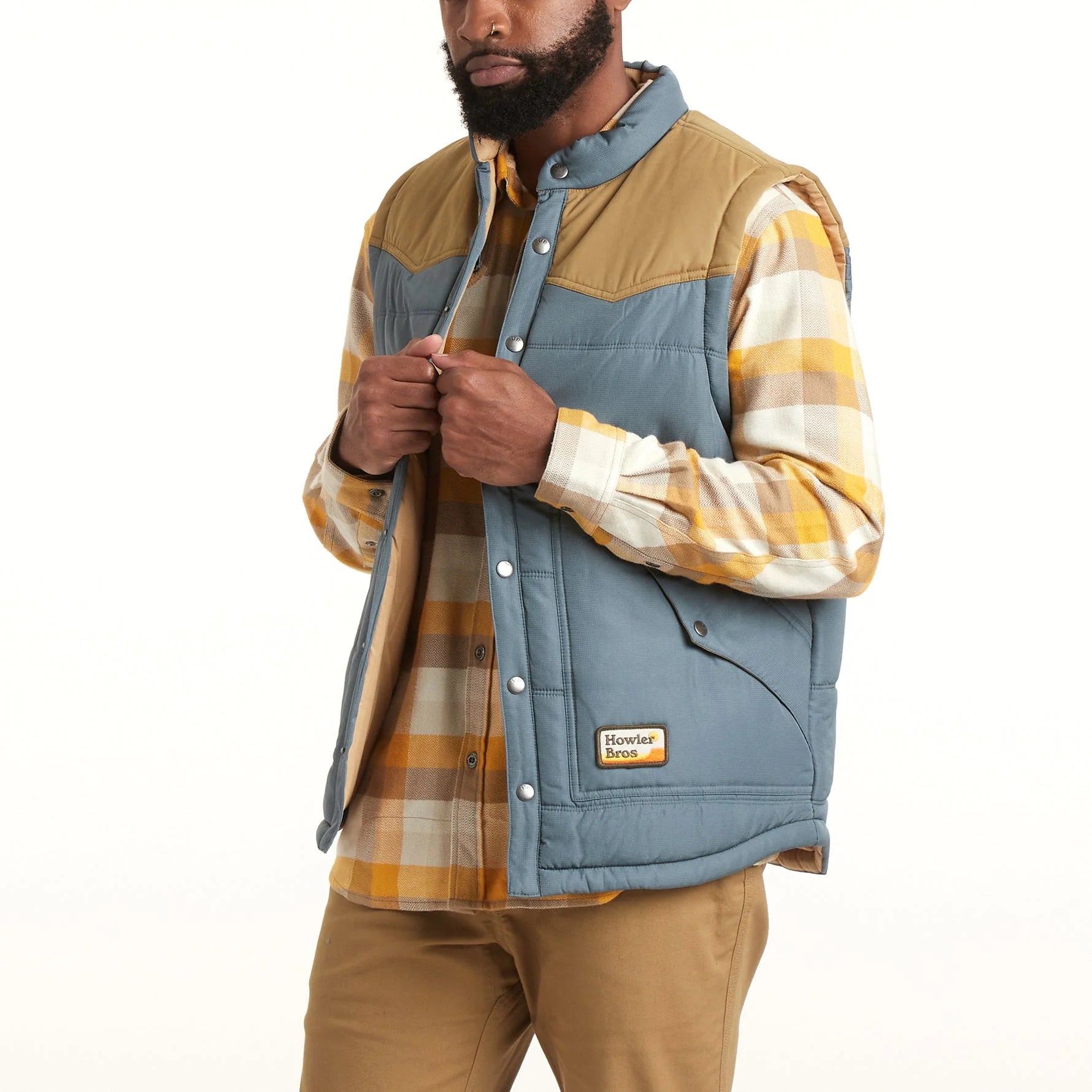 Men's relaxed fit windbreaker-Howler Brothers Men's Rounder Vest