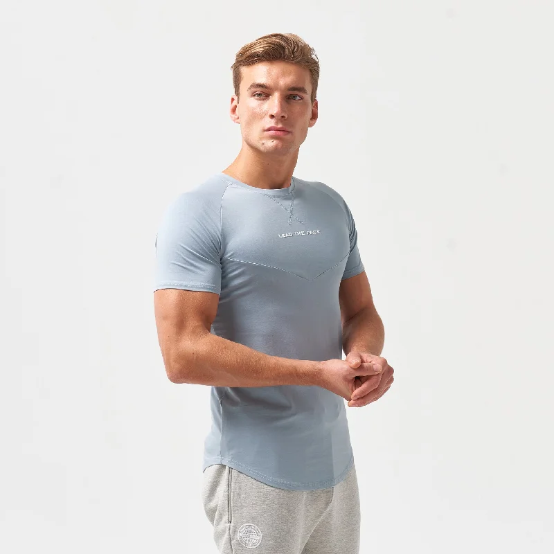 Men's sporty casual wear t-shirt-Statement Tee - Dusty Blue