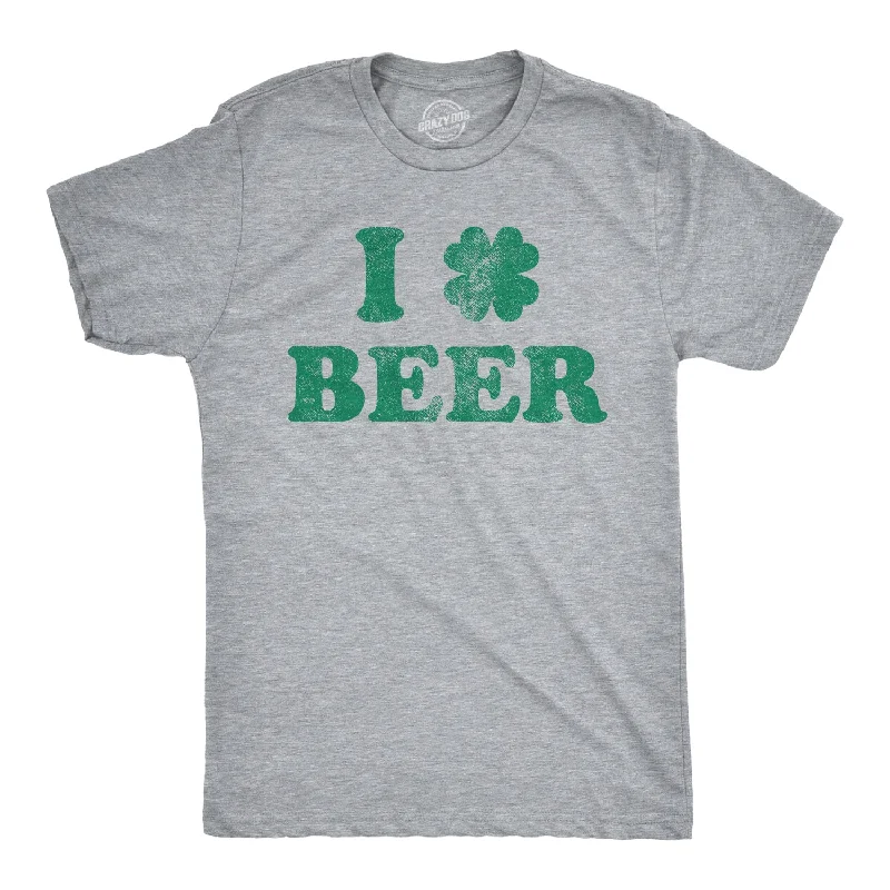 Men's graphic design t-shirt-I Clover Beer Men's T Shirt