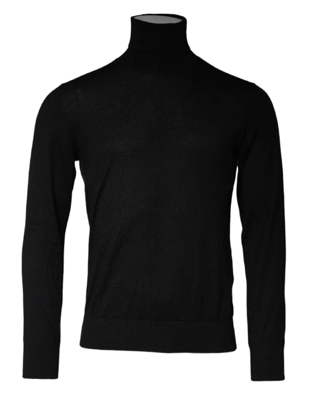 Men's utility knitwear-Dolce & Gabbana LongSleeve Turtleneck Pullover Men's Sweater