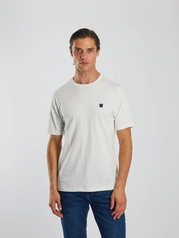 Men's versatile athletic t-shirt-Sheenan Tee Milky White