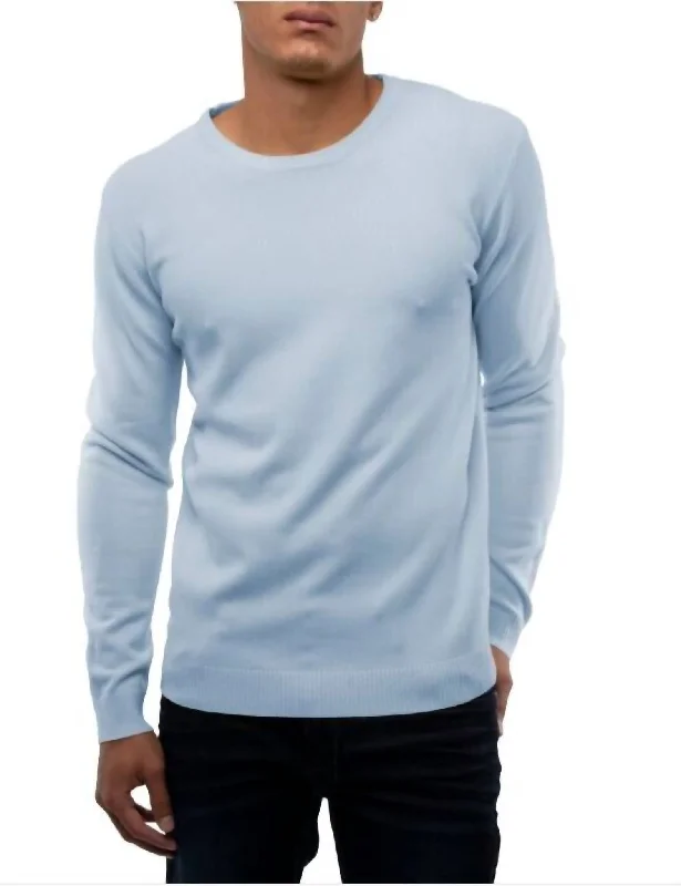 Men's must-have sweater-Men's Pullover Sweater In Blue