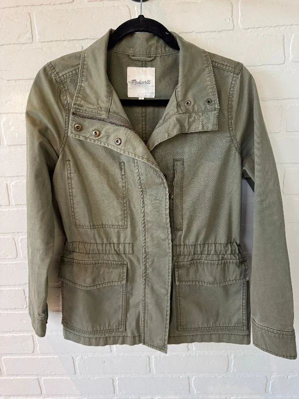 Men's modern denim jacket-Jacket Other By Madewell In Green, Size: S