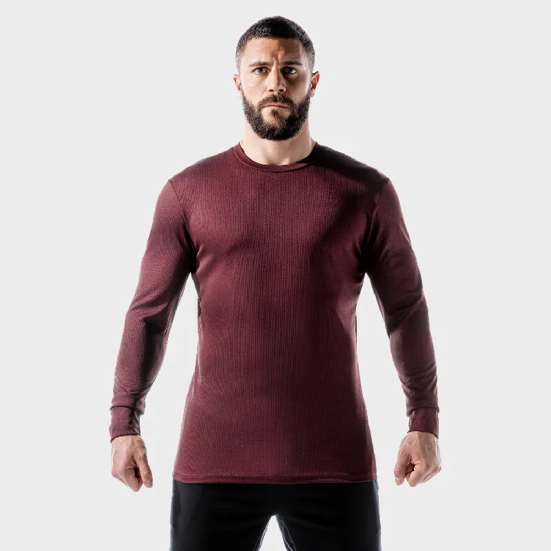 Men's relaxed fit athletic t-shirt-LAB360° Performance Crew Top - Tawny Port