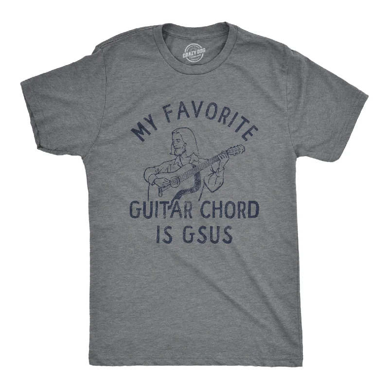 Men's workout tech t-shirt-My Favorite Guitar Chord Is GSUS Men's T Shirt