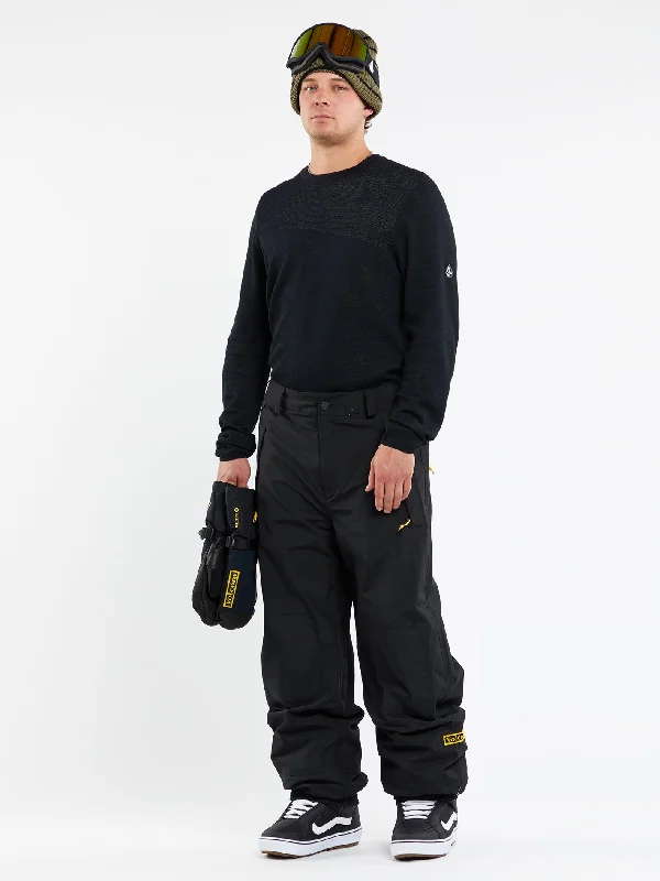 Men's sustainable casual pants-Mens Longo Gore-Tex Pants - Black