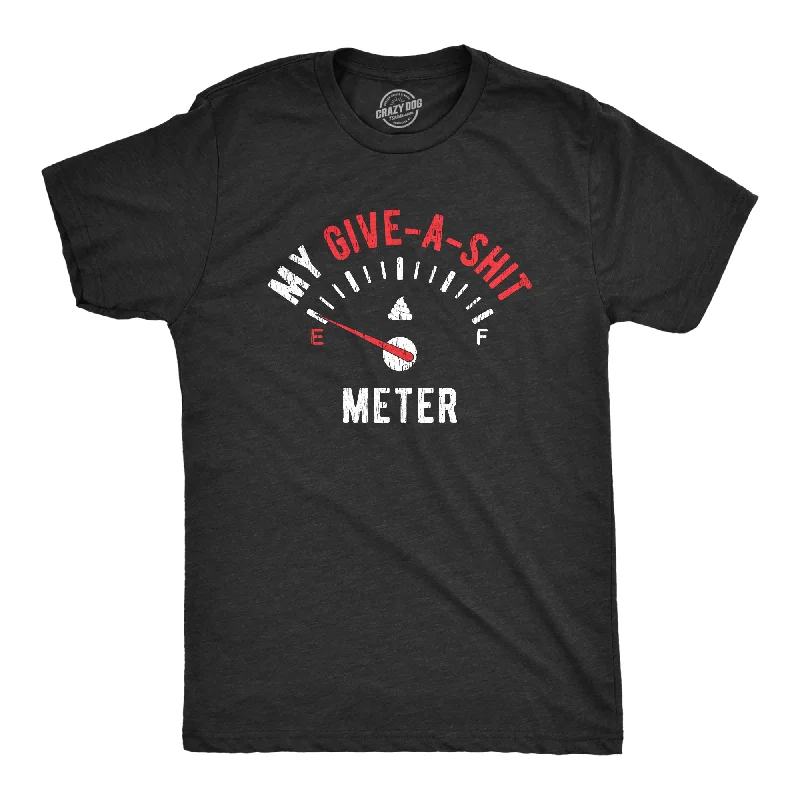 Men's ultra-breathable athletic t-shirt-My Give-A-Shit Meter Men's T Shirt