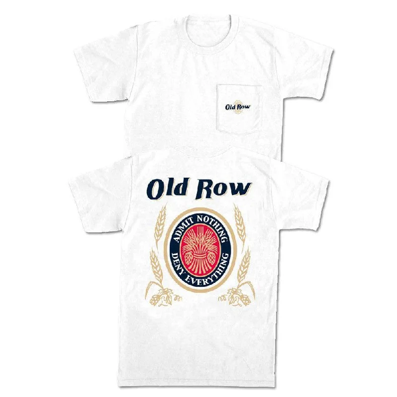 Men's summer wear t-shirt-Old Row Retro Can Pocket Tee