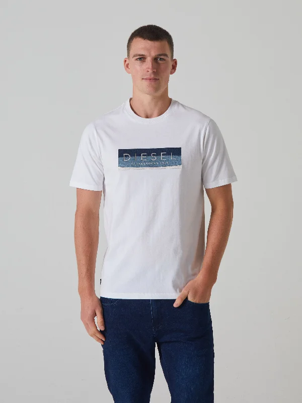 Men's lightweight athletic t-shirt-Timothy Tee Dove White