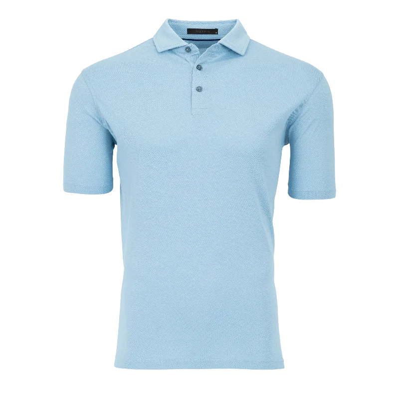 Men's antibacterial travel polo shirt-Omaha Polo (Wolf Blue)