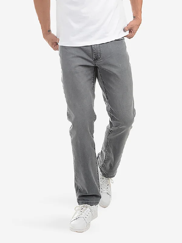 Men's breathable office pants-Straight Stone Jeans