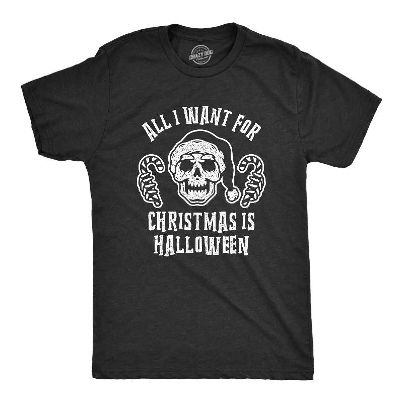 Men's eco-friendly recycled t-shirt-All I Want For Christmas Is Halloween Men's T Shirt