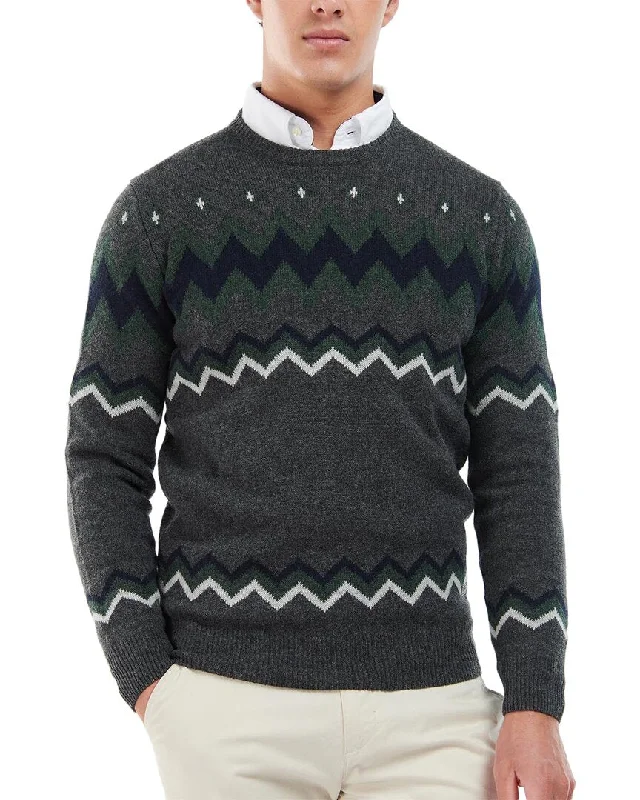 Men's football sweater-Barbour Regis Wool Sweater