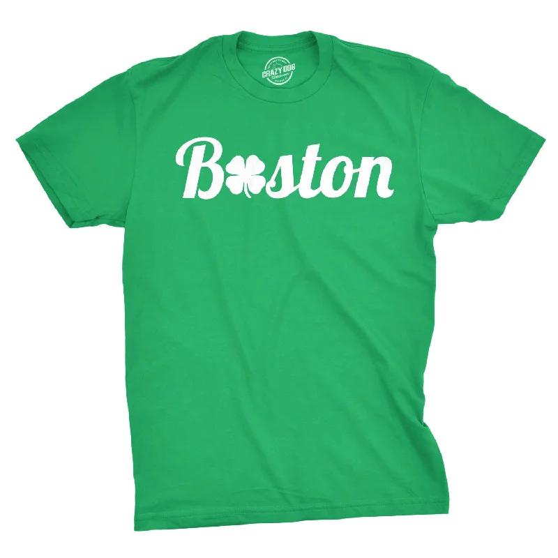 Men's summer wear t-shirt-Boston Clover Men's T Shirt