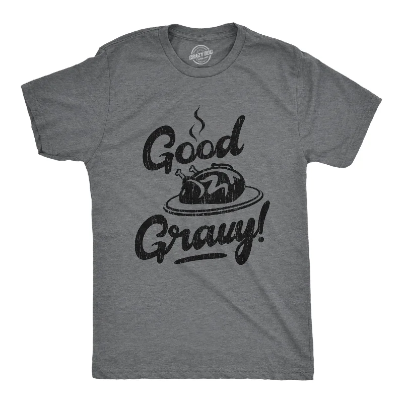 Men's eco-friendly recycled t-shirt-Good Gravy Men's T Shirt