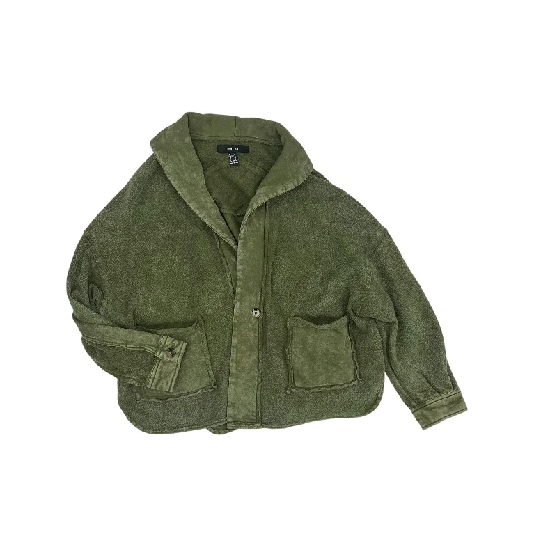 Men's versatile hiking jacket-Jacket Shirt By Forever 21 In Green, Size:M