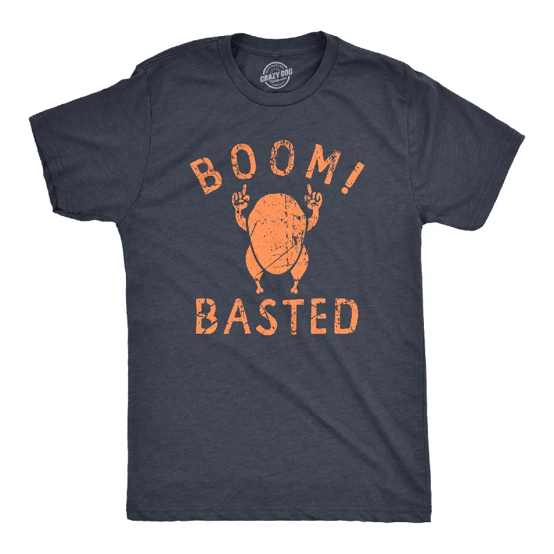 Men's weatherproof outdoor t-shirt-Boom Basted Men's T Shirt