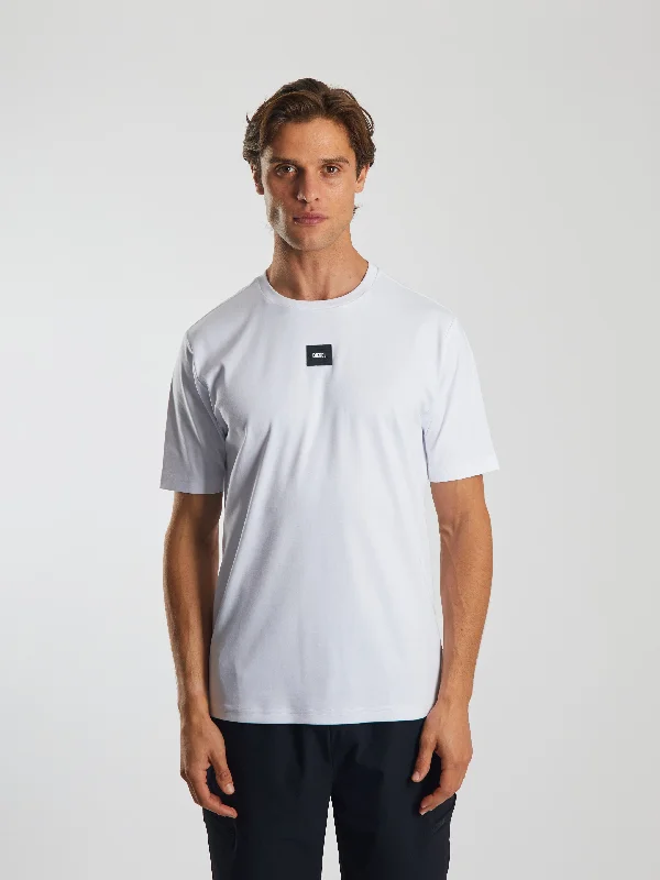 Men's sustainable jersey t-shirt-Kit Tee Optic White