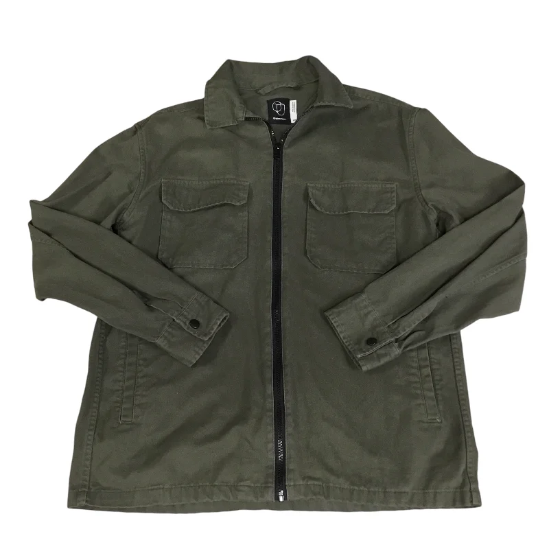 Men's functional field jacket-Jacket Moto By Clothes Mentor In Green, Size: S