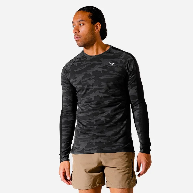 Men's eco-friendly recycled t-shirt-Limitless Long Sleeves Top - Camo