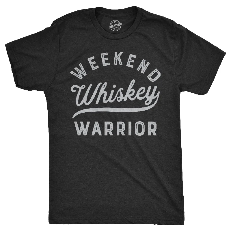 Men's organic cotton blend t-shirt-Weekend Warrior Whiskey Men's T Shirt