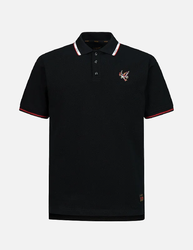 Men's quick-dry casual wear polo shirt-Eagle Embroidery Polo Shirt